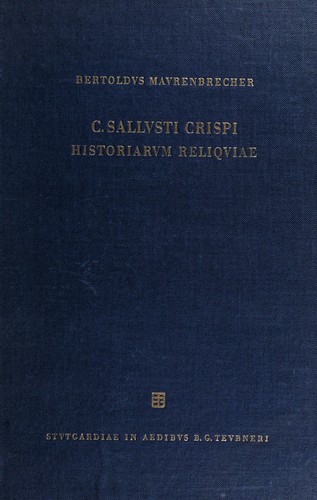 Cover for Historiarum reliquiae.