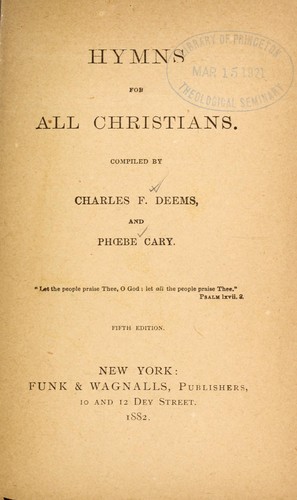 Cover for Hymns for all Christians