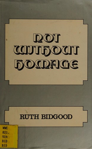 Cover for Not without homage