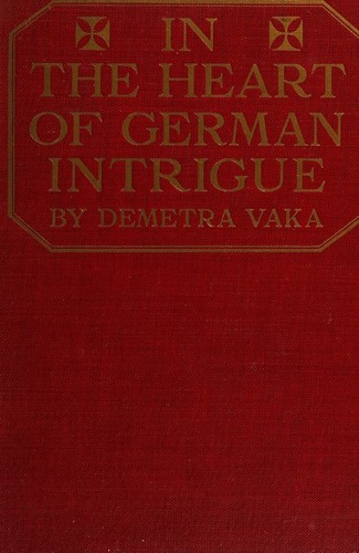 Cover for In the heart of German intrigue