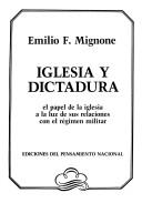 Cover for Iglesia y dictadura