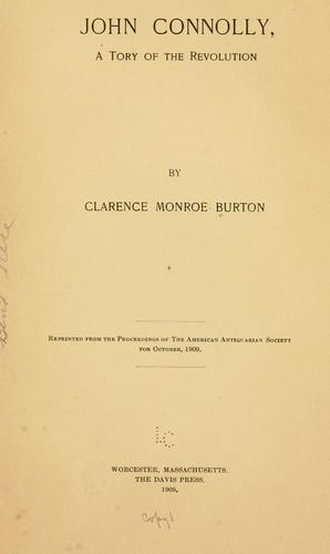 Cover for John Connolly, a Tory of the revolution