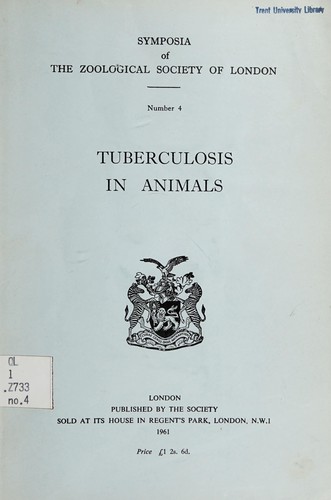 Cover for Tuberculosis in animals