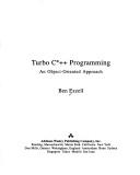 Cover for Turbo C++ Programing