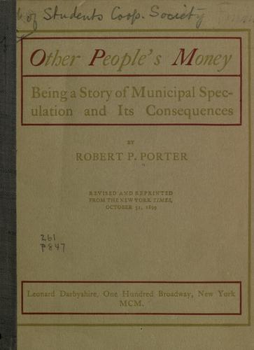 Cover for Other people's money