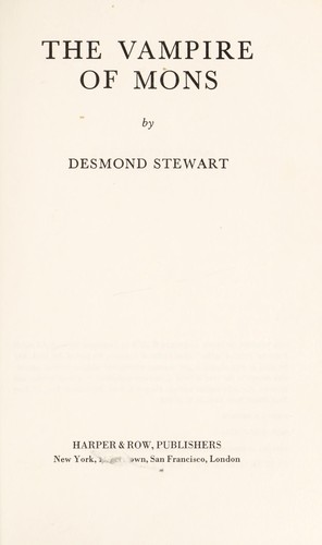 Cover for The vampire of Mons
