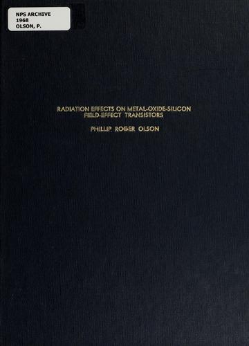 Cover for Radiation effects on metal-oxide-silicone field-effect transistors