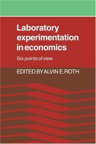 Cover for Laboratory experimentation in economics