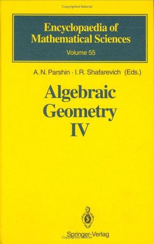 Cover for Algebraic Geometry IV