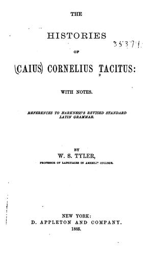 Cover for The Histories of Caius Cornelius Tacitus