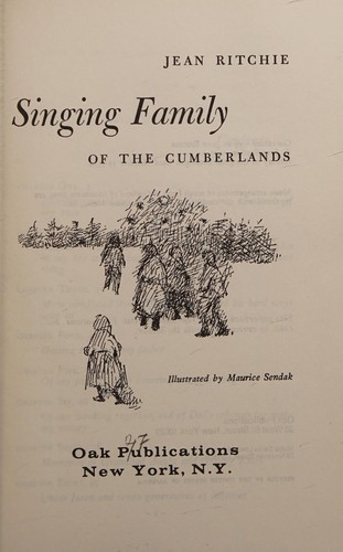 Cover for Singing family of the Cumberlands.