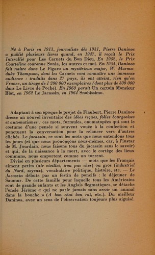 Cover for Le jacassin