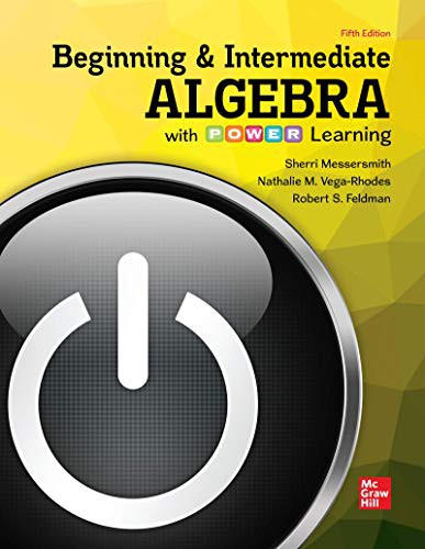 Cover for Loose Leaf Beginning & Intermediate Algebra with POWER Learning, 5e