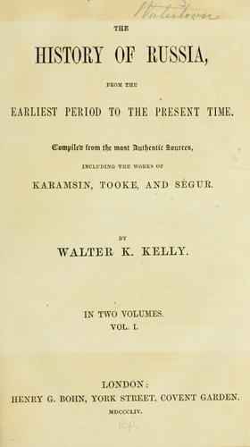Cover for The history of Russia