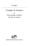 Cover for L' énergie du désespoir