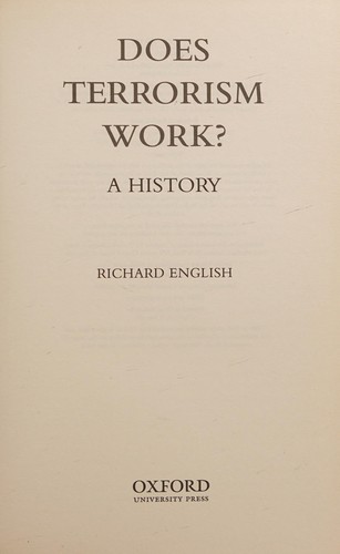 Cover for Does Terrorism Work?