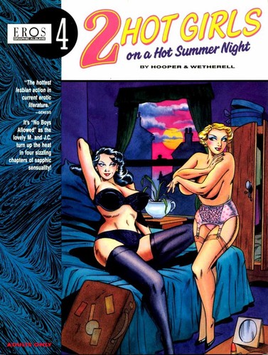Cover for 2 Hot Girls On A Hot Summer Night (Eros Graphic Novel Series : No 4)