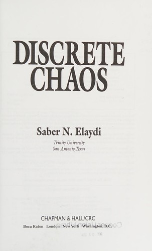 Cover for Discrete chaos