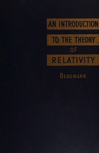 Cover for Introduction to the theory of relativity