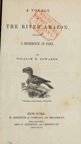 Cover for A voyage up the river Amazon