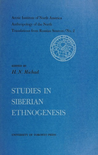 Cover for Studies in Siberian ethnogenesis.