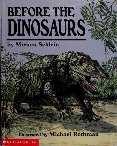 Cover for Before the dinosaurs