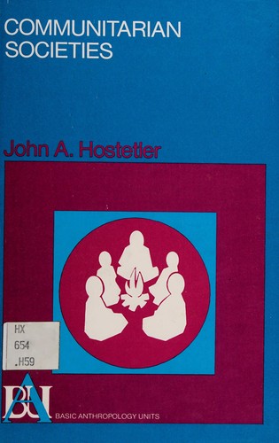 Cover for Communitarian societies