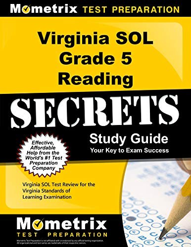 Cover for Virginia SOL Grade 5 Reading Secrets Study Guide