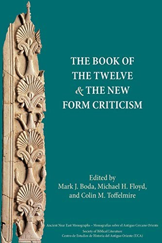 Cover for The Book of the Twelve and the new form criticism
