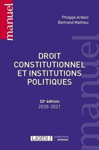 Cover for Droit constitutionnel et institutions politiques