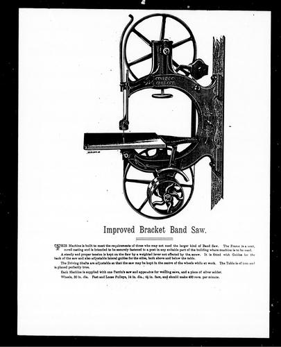 Cover for Improved bracket band saw
