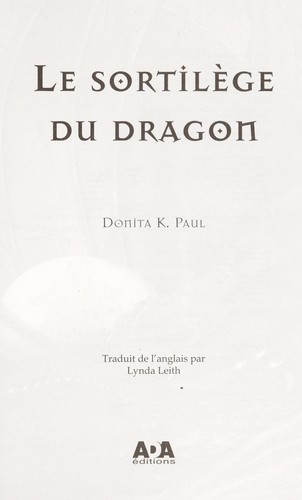 Cover for Le sortilège du dragon
