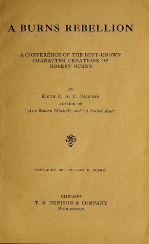 Cover for A Burns rebellion