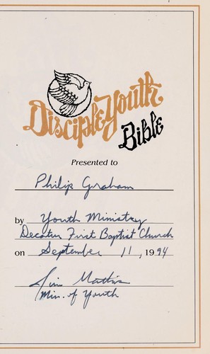 Cover for Nas Disciple Youth Bible/4611-04