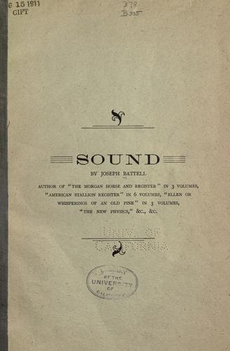Cover for Sound