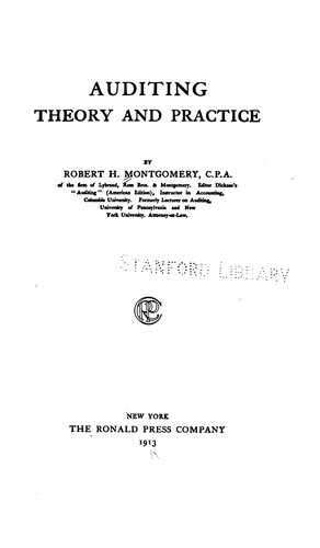 Cover for Auditing Theory and Practice