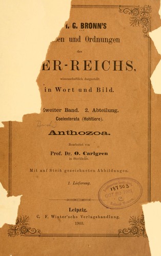 Cover for Anthozoa