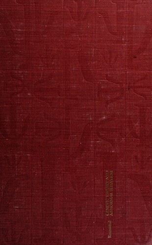 Cover for Genetic theory and abnormal behavior.