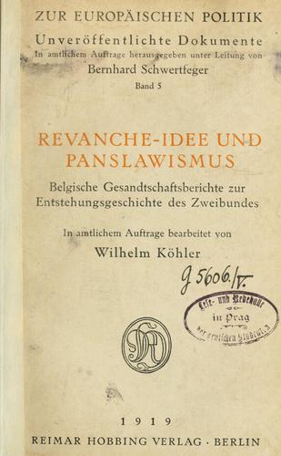 Cover for Revanche-Idee und Panslawismus