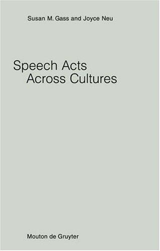 Cover for Speech Acts Across Cultures