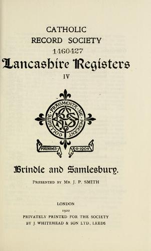 Cover for Lancashire registers IV
