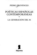 Cover for Poéticas españolas contemporáneas