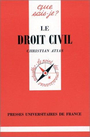 Cover for Le Droit Civil