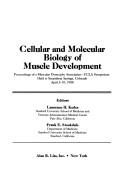 Cover for Cellular and molecular biology of muscle development