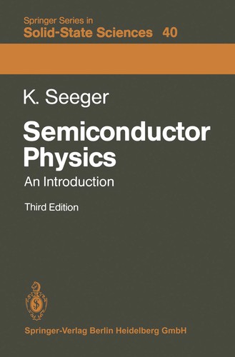 Cover for Semiconductor Physics