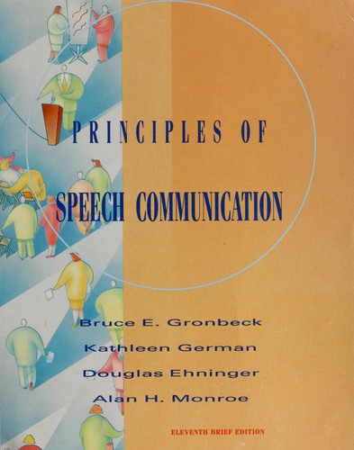 Cover for Principles of speech communication