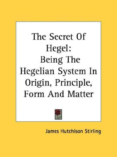 Cover for The Secret Of Hegel