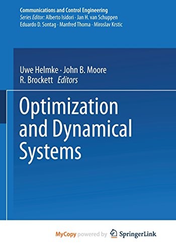Cover for Optimization and Dynamical Systems