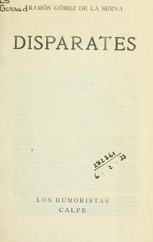 Cover for Disparates