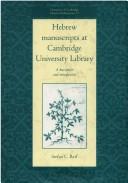 Cover for Hebrew Manuscripts at Cambridge University Library